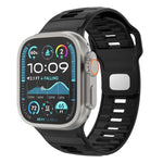 格紋反扣矽膠錶帶，適用於 Apple Watch 46mm / 49mm / 45mm / 44mm