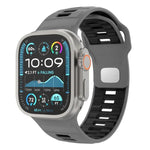 格紋反扣矽膠錶帶，適用於 Apple Watch 46mm / 49mm / 45mm / 44mm