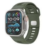 格紋反扣矽膠錶帶，適用於 Apple Watch 46mm / 49mm / 45mm / 44mm