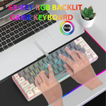 HXSJ V400 有線配色 RGB 背光薄膜鍵盤 63鍵鍵帽，線長：1.7米，V400 米色+灰色，V400 灰色+米色，V400 米色+灰色+橙色，V400 灰色+米色+橙色