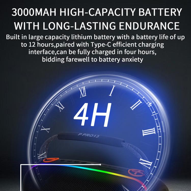 PRO13 20W 便攜戶外 IPX5 立體聲音響條低音炮 RGB 無線喇叭