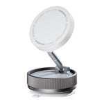 K10A Three-axis Folding Vacuum Adsorption Magnetic Car Phone Holder, K10A (White), K10A (Black), K10A (Grey)