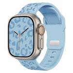 凹槽豹紋扣矽膠錶帶，適用於 Apple Watch 46mm / 49mm / 45mm / 44mm，適用於 Apple Watch 42mm / 41mm / 40mm / 38mm