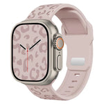 凹槽豹紋扣矽膠錶帶，適用於 Apple Watch 46mm / 49mm / 45mm / 44mm，適用於 Apple Watch 42mm / 41mm / 40mm / 38mm