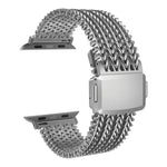 網狀磁吸不鏽鋼錶帶，適用於 Apple Watch 46mm / 49mm / 45mm / 44mm，適用於 Apple Watch 42mm / 41mm / 40mm / 38mm