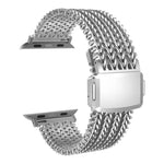 網狀磁吸不鏽鋼錶帶，適用於 Apple Watch 46mm / 49mm / 45mm / 44mm，適用於 Apple Watch 42mm / 41mm / 40mm / 38mm