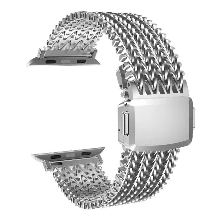 網狀磁吸不鏽鋼錶帶，適用於 Apple Watch 46mm / 49mm / 45mm / 44mm，適用於 Apple Watch 42mm / 41mm / 40mm / 38mm