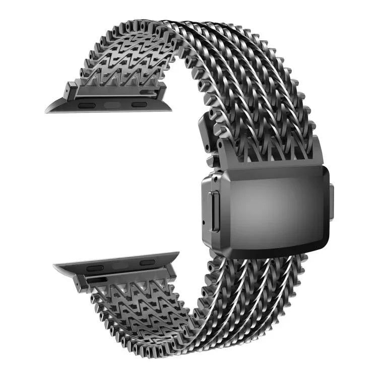 網狀磁吸不鏽鋼錶帶，適用於 Apple Watch 46mm / 49mm / 45mm / 44mm，適用於 Apple Watch 42mm / 41mm / 40mm / 38mm