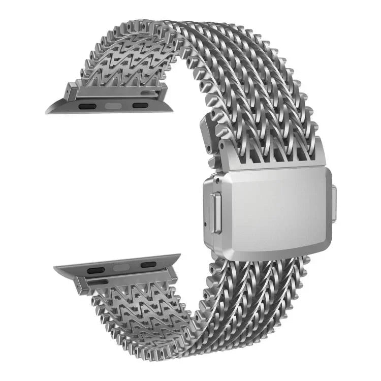 網狀磁吸不鏽鋼錶帶，適用於 Apple Watch 46mm / 49mm / 45mm / 44mm，適用於 Apple Watch 42mm / 41mm / 40mm / 38mm