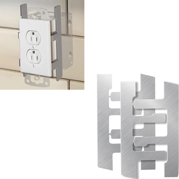 10個/包 開關盒支架 電箱F型夾 散裝電源插座修理器
