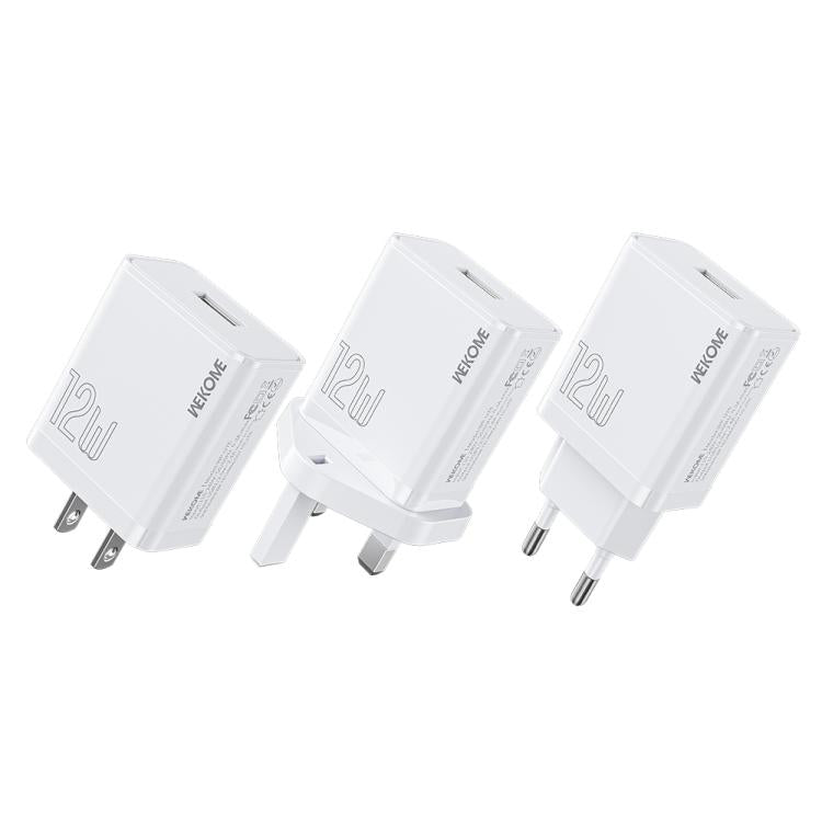 WK WP-U76 Kinkong 12W USB 充電器，英規插頭，美規插頭，歐規插頭