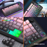 HXSJ L400 三模無線 RGB 燈薄膜 81鍵鍵盤