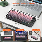 HXSJ L400 三模無線 RGB 燈薄膜 81鍵鍵盤