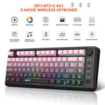 HXSJ L400 三模無線 RGB 燈薄膜 81鍵鍵盤