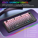 HXSJ L400 三模無線 RGB 燈薄膜 81鍵鍵盤