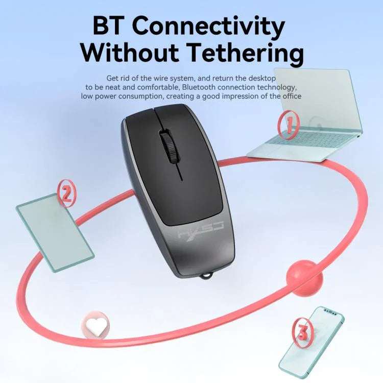 HXSJ M109 Mini Wireless Mouse, 3D Right, TF Card Reader, 4D Mute Buttons