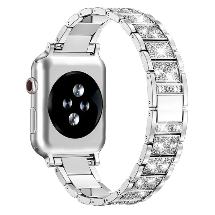 xDfind 鑽石珠寶不鏽鋼錶帶，適用於 Apple Watch 42 / 44 / 45 / 46 / 49mm，適用於 Apple Watch 38 / 40 / 41 / S10 42mm