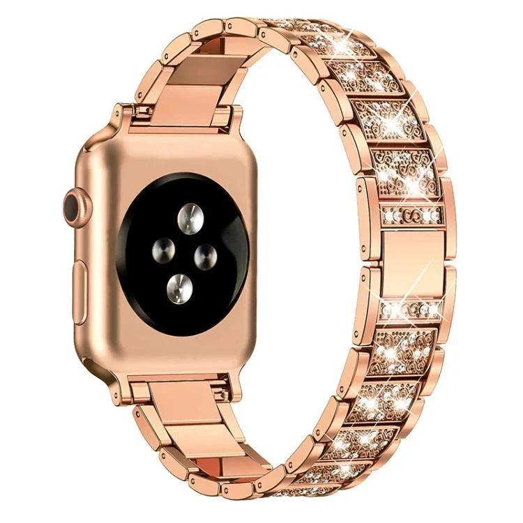 xDfind 鑽石珠寶不鏽鋼錶帶，適用於 Apple Watch 42 / 44 / 45 / 46 / 49mm，適用於 Apple Watch 38 / 40 / 41 / S10 42mm