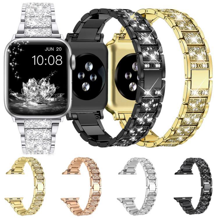 xDfind 鑽石珠寶不鏽鋼錶帶，適用於 Apple Watch 42 / 44 / 45 / 46 / 49mm，適用於 Apple Watch 38 / 40 / 41 / S10 42mm
