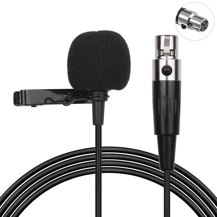 金屬領夾式麥克風，線長：1.5m，3 針 XLR 頭，4 針 XLR 頭