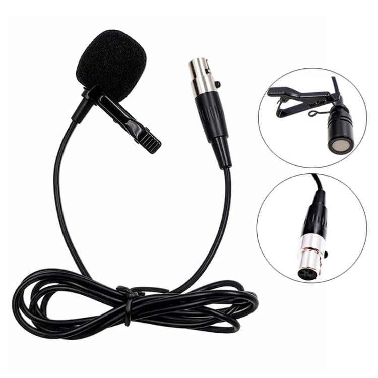 金屬領夾式麥克風，線長：1.5m，3 針 XLR 頭，4 針 XLR 頭
