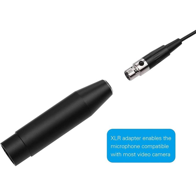 金屬領夾式麥克風，線長：1.5m，3 針 XLR 頭，4 針 XLR 頭