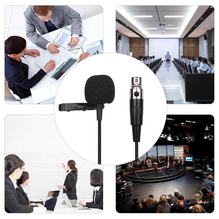 金屬領夾式麥克風，線長：1.5m，3 針 XLR 頭，4 針 XLR 頭