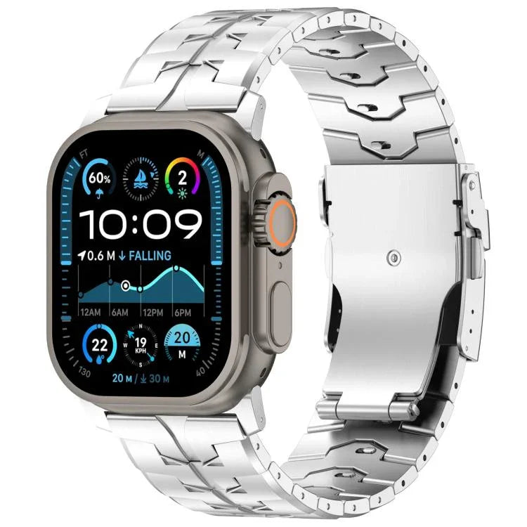26mm快拆平扣鈦合金錶帶，適用於Apple Watch 46mm / 49mm / 45mm / 44mm