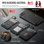MAGKING K3 系列 MagSafe RFID 卡包可拆卸手機殼，適用於 iPhone 17e / 16e、iPhone 17、iPhone 16 Pro Max、iPhone 16 Pro、iPhone 16 Plus、iPhone 16