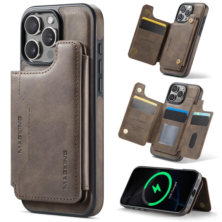MAGKING K3 系列 MagSafe RFID 卡包可拆卸手機殼，適用於 iPhone 17e / 16e、iPhone 17、iPhone 16 Pro Max、iPhone 16 Pro、iPhone 16 Plus、iPhone 16