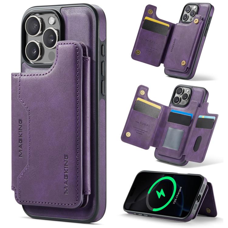MAGKING K3 系列 MagSafe RFID 卡包可拆卸手機殼，適用於 iPhone 17e / 16e、iPhone 17、iPhone 16 Pro Max、iPhone 16 Pro、iPhone 16 Plus、iPhone 16