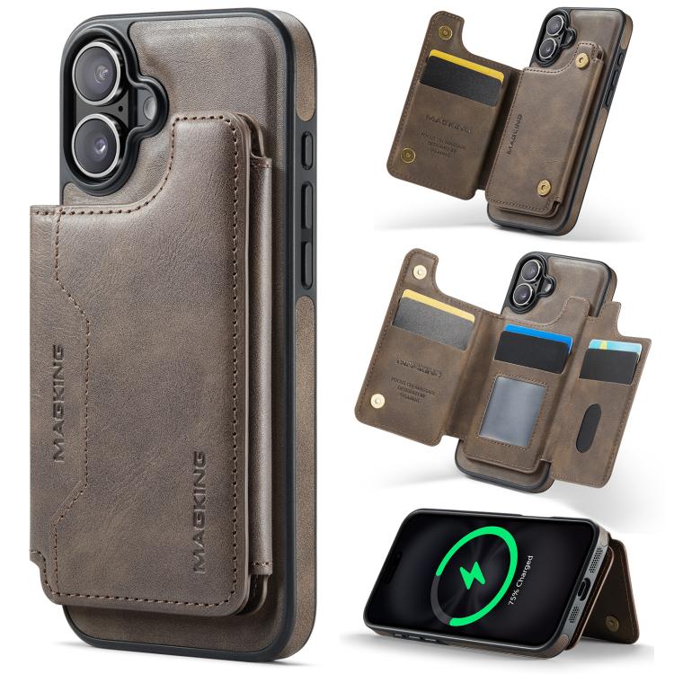 MAGKING K3 系列 MagSafe RFID 卡包可拆卸手機殼，適用於 iPhone 17e / 16e、iPhone 17、iPhone 16 Pro Max、iPhone 16 Pro、iPhone 16 Plus、iPhone 16