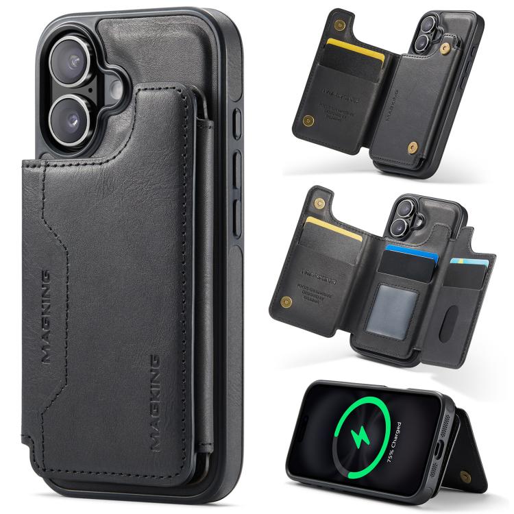 MAGKING K3 系列 MagSafe RFID 卡包可拆卸手機殼，適用於 iPhone 17e / 16e、iPhone 17、iPhone 16 Pro Max、iPhone 16 Pro、iPhone 16 Plus、iPhone 16