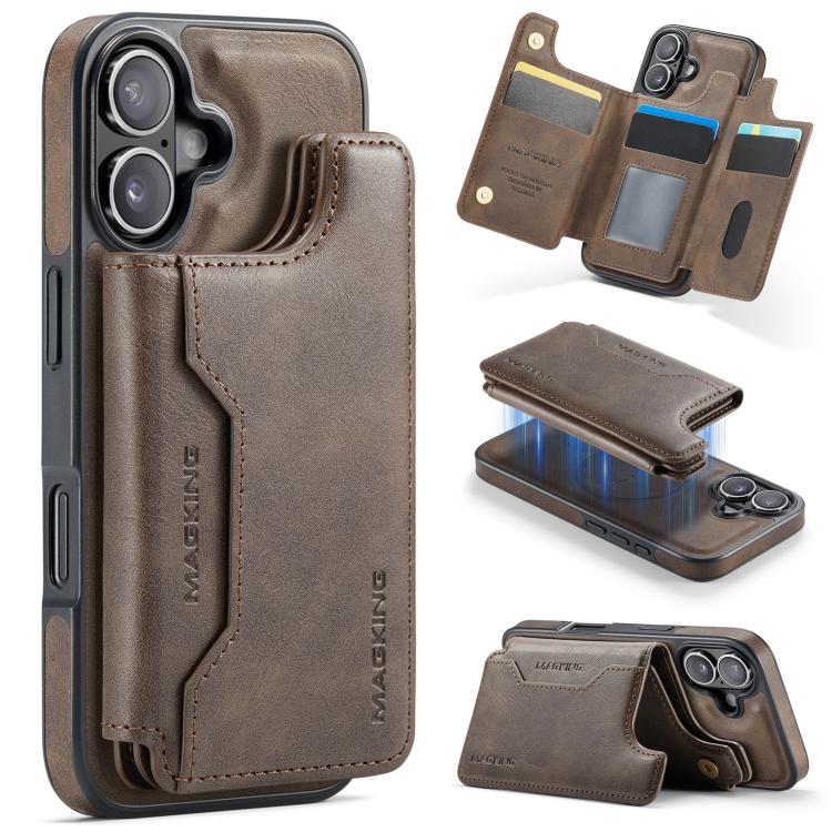 MAGKING K3 系列 MagSafe RFID 卡包可拆卸手機殼，適用於 iPhone 17e / 16e、iPhone 17、iPhone 16 Pro Max、iPhone 16 Pro、iPhone 16 Plus、iPhone 16