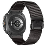傘扣米蘭鈦鋼錶帶，適用於 Samsung Galaxy Watch Ultra / Ultra 2025，適用於 Samsung Galaxy Watch8 / Watch8 Classic