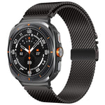 傘扣米蘭鈦鋼錶帶，適用於 Samsung Galaxy Watch Ultra / Ultra 2025，適用於 Samsung Galaxy Watch8 / Watch8 Classic