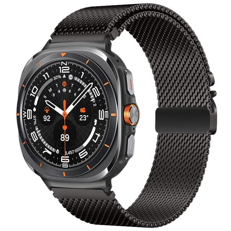 傘扣米蘭鈦鋼錶帶，適用於 Samsung Galaxy Watch Ultra / Ultra 2025，適用於 Samsung Galaxy Watch8 / Watch8 Classic