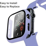 針扣矽膠錶帶，附整合式PC保護殼，適用於Apple Watch系列44mm、Apple Watch系列40mm、Apple Watch系列10 / 11 46mm、Apple Watch系列10 / 11 42mm、Apple Watch Ultra 3 / 2 / 1 49mm