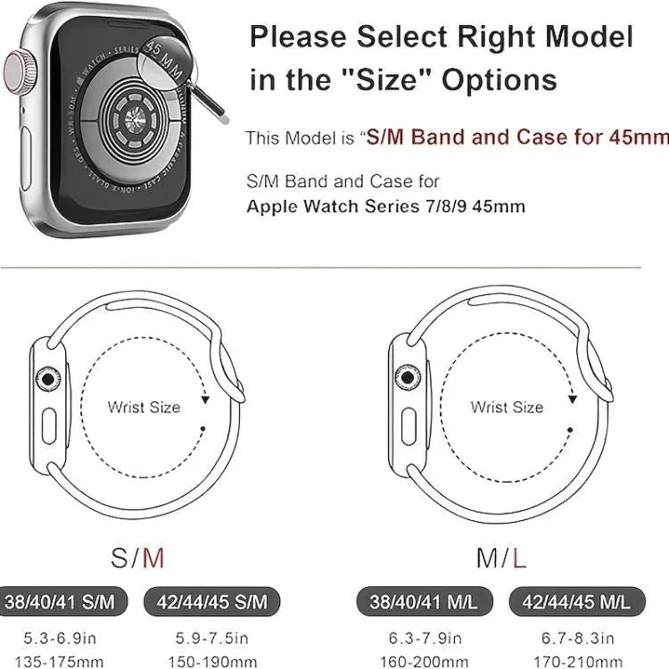 針扣矽膠錶帶，附整合式PC保護殼，適用於Apple Watch系列44mm、Apple Watch系列40mm、Apple Watch系列10 / 11 46mm、Apple Watch系列10 / 11 42mm、Apple Watch Ultra 3 / 2 / 1 49mm