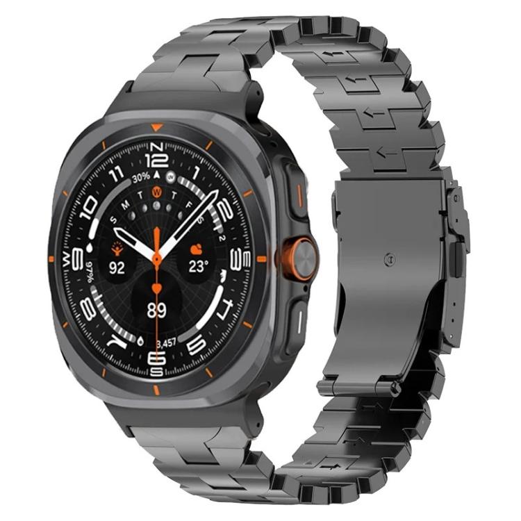 蝴蝶安全扣鈦合金錶帶，適用於 Samsung Galaxy Watch Ultra 47mm / Ultra 2025