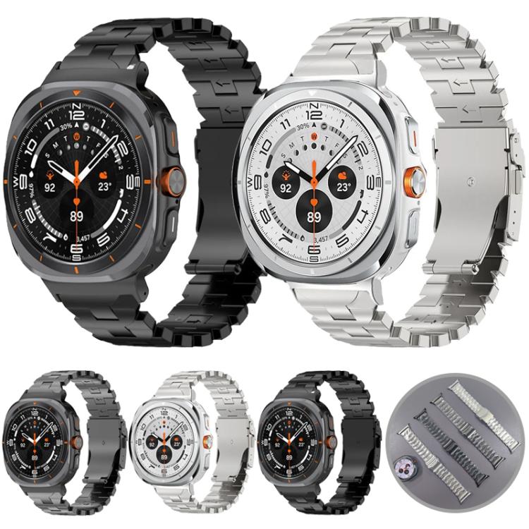 蝴蝶安全扣鈦合金錶帶，適用於 Samsung Galaxy Watch Ultra 47mm / Ultra 2025