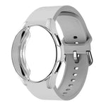 矽膠錶帶附 TPU 保護殼，適用於 Samsung Galaxy Watch 7 44mm，適用於 Samsung Galaxy Watch 7 40mm，適用於 Samsung Galaxy Watch 4 Classic 46mm，適用於 Samsung Galaxy Watch 4 Classic 42mm