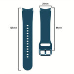 矽膠錶帶附 TPU 保護殼，適用於 Samsung Galaxy Watch 7 44mm，適用於 Samsung Galaxy Watch 7 40mm，適用於 Samsung Galaxy Watch 4 Classic 46mm，適用於 Samsung Galaxy Watch 4 Classic 42mm