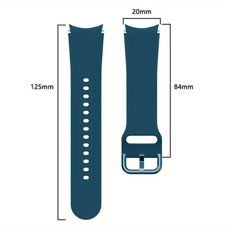 矽膠錶帶附 TPU 保護殼，適用於 Samsung Galaxy Watch 7 44mm，適用於 Samsung Galaxy Watch 7 40mm，適用於 Samsung Galaxy Watch 4 Classic 46mm，適用於 Samsung Galaxy Watch 4 Classic 42mm