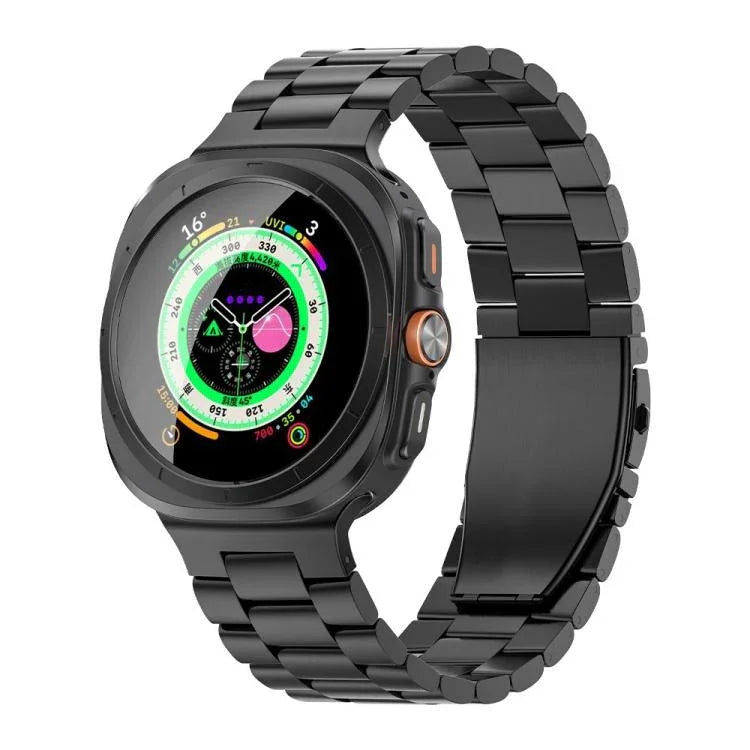 三珠平扣鈦合金錶帶，適用於 Samsung Galaxy Watch Ultra / Ultra 2025，適用於 Samsung Galaxy Watch8 / Watch8 Classic