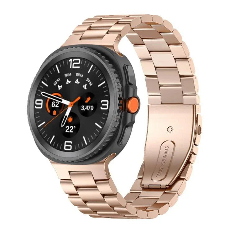 三珠不鏽鋼錶帶，適用三星 Galaxy Watch8 / Watch8 Classic