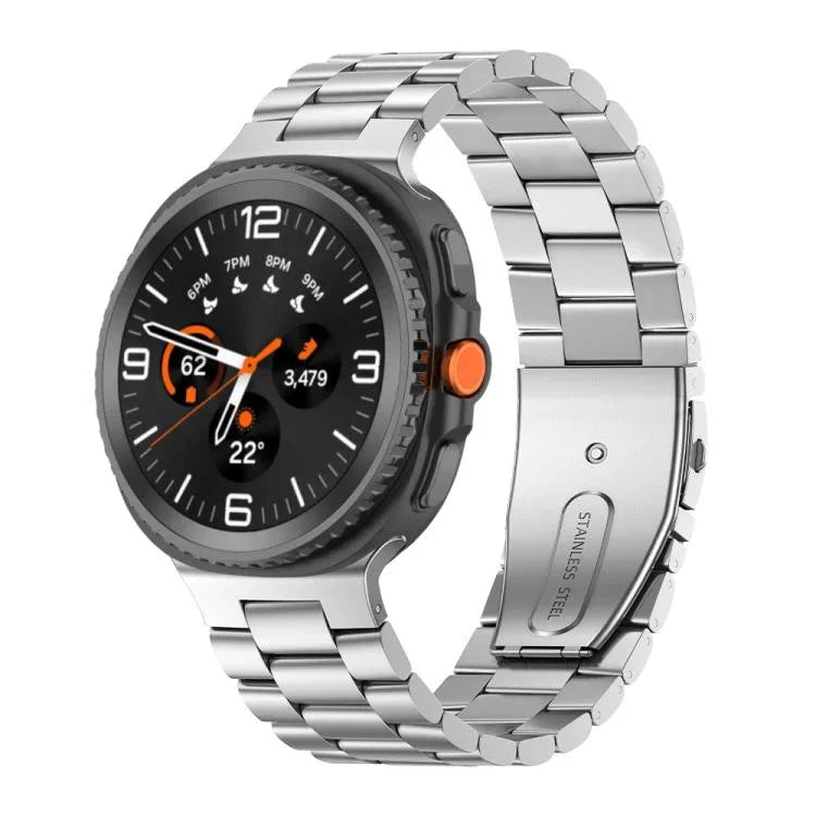 三珠不鏽鋼錶帶，適用三星 Galaxy Watch8 / Watch8 Classic