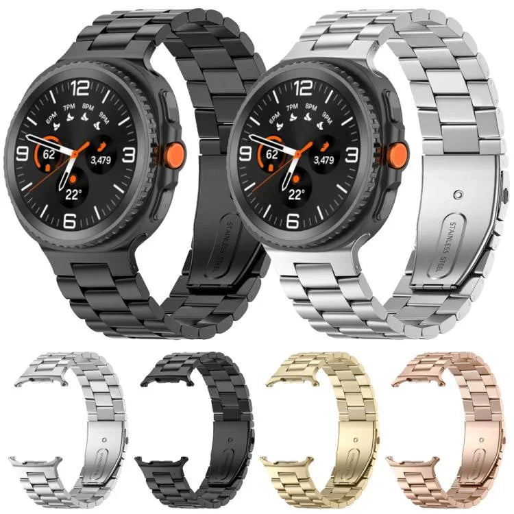 三珠不鏽鋼錶帶，適用三星 Galaxy Watch8 / Watch8 Classic