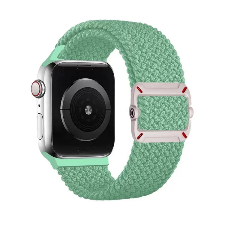 雙環機械扣尼龍編織錶帶，適用於Apple Watch 46mm / 49mm / 45mm / 44mm