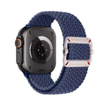 雙環機械扣尼龍編織錶帶，適用於Apple Watch 46mm / 49mm / 45mm / 44mm